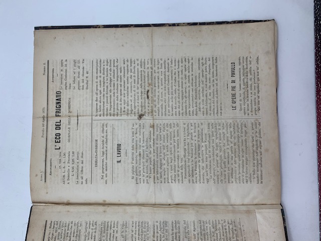L'eco del Frignano. Giornale della Domenica. Pavullo, anno I. Numeri 1 (- 26) 1870